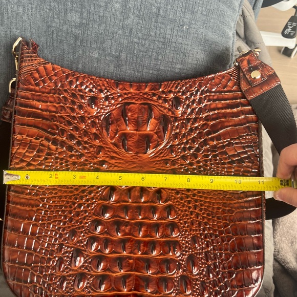 Brahmin Leia Crossbody Pecan PERFECT CONDITION - Picture 12 of 14